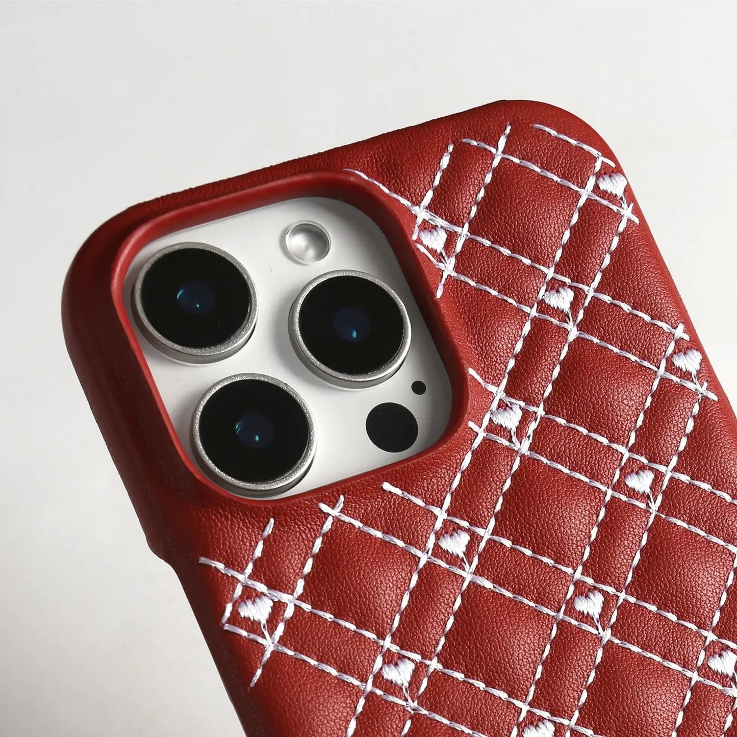 iPhone Heart Leather Case