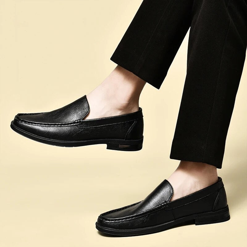 Tuslan Genuine Leather Loafers