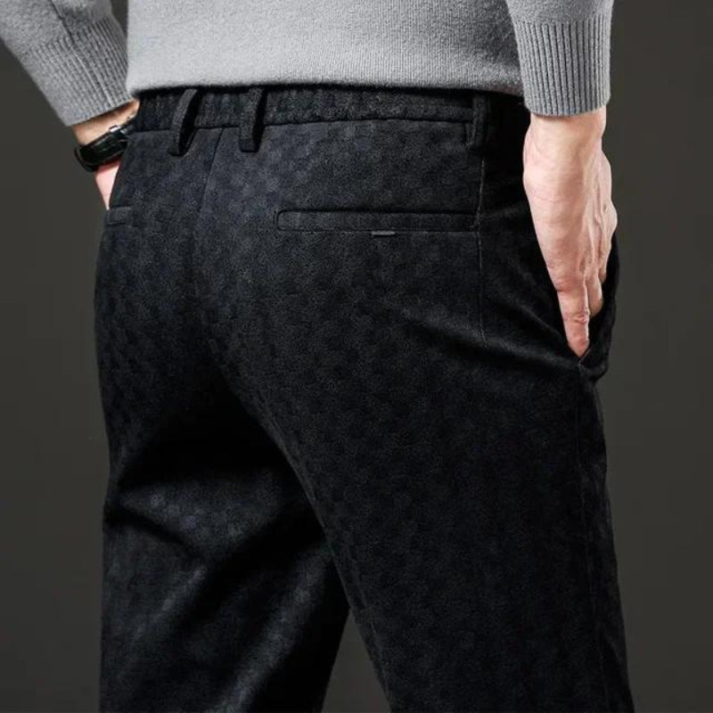 Corduroy Check Trousers