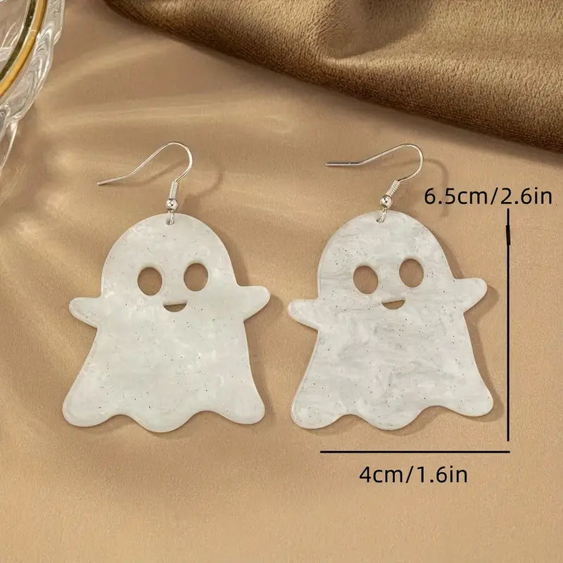 Spooky Ghost Halloween Earrings