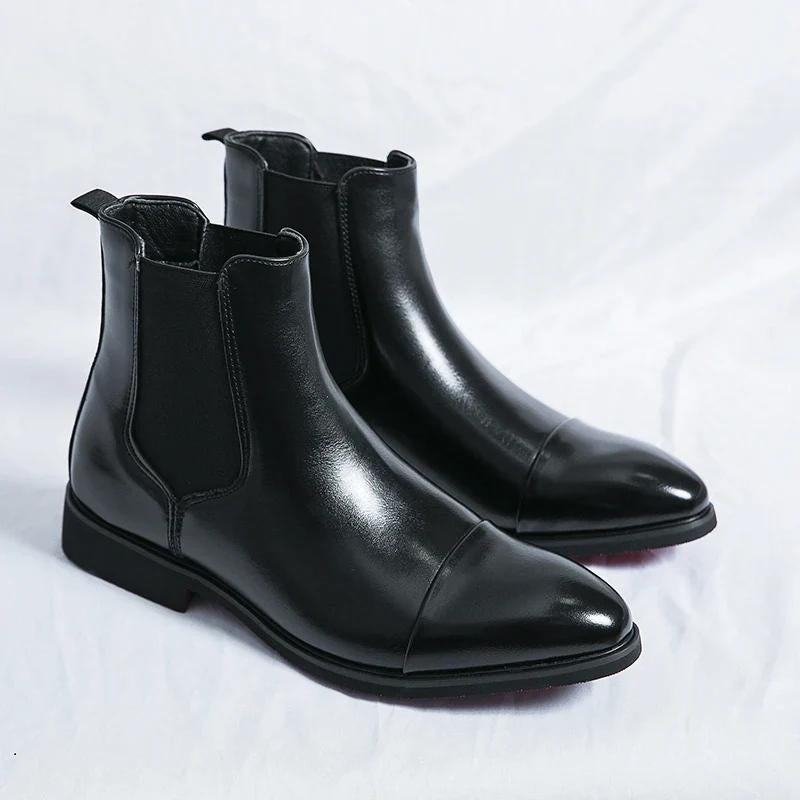 Ruzzo™ | Leather Chelsea Boots