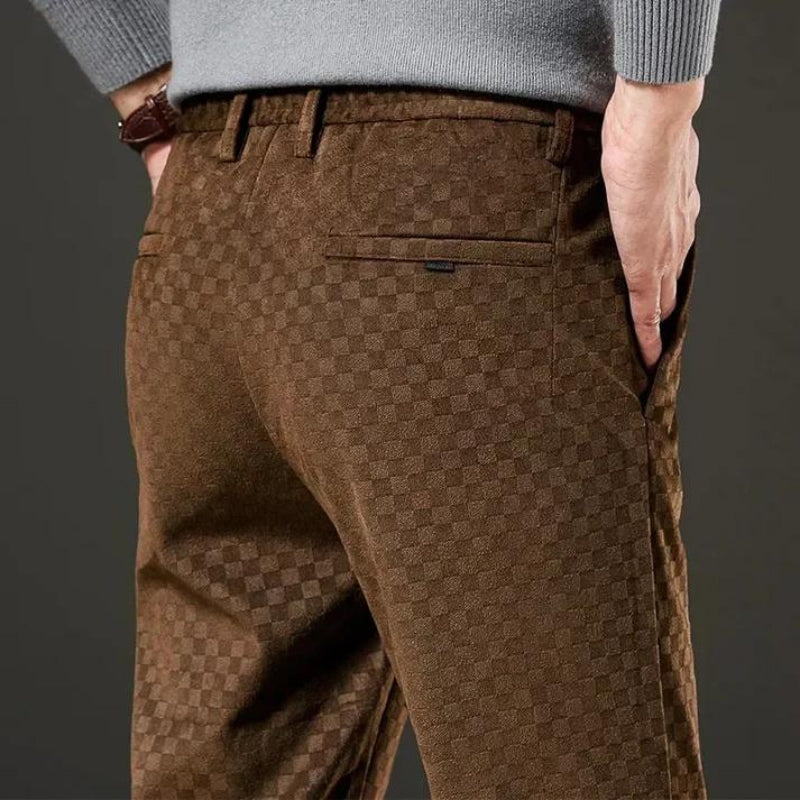 Corduroy Check Trousers