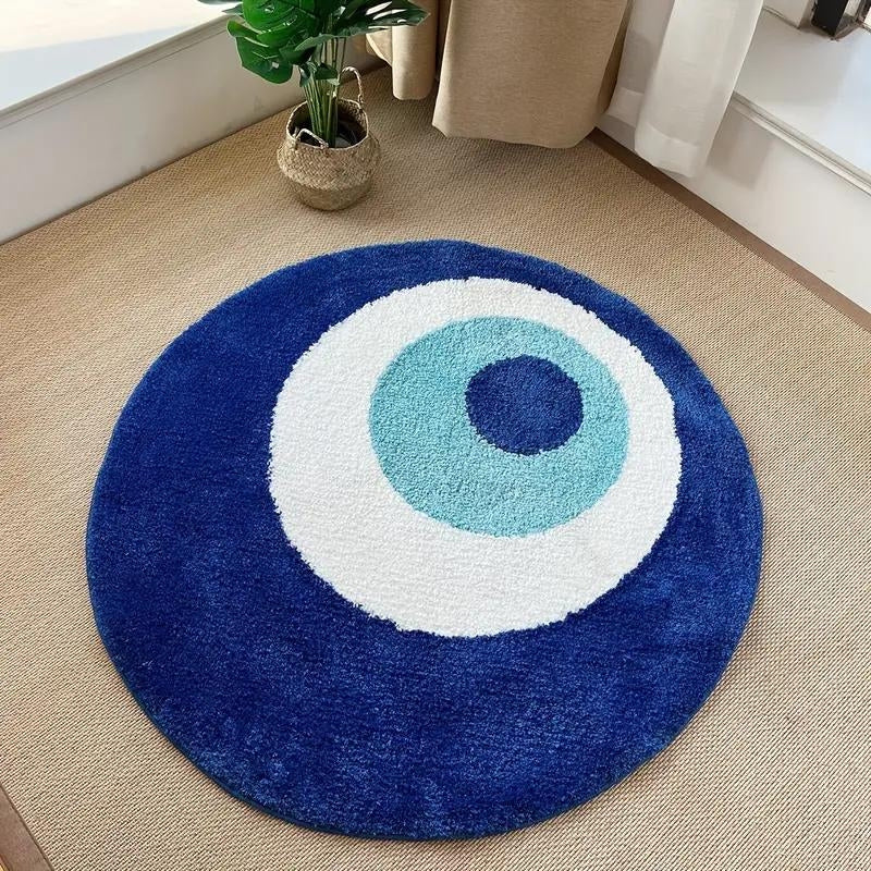 Azul Evil Eye Plush Rug