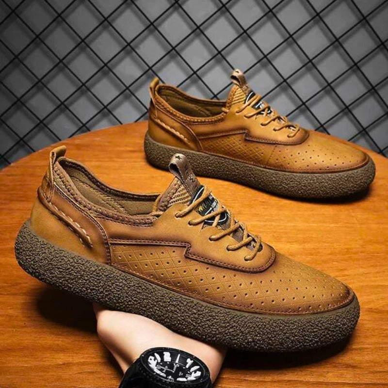 RockSole Genuine Leather Sneakers