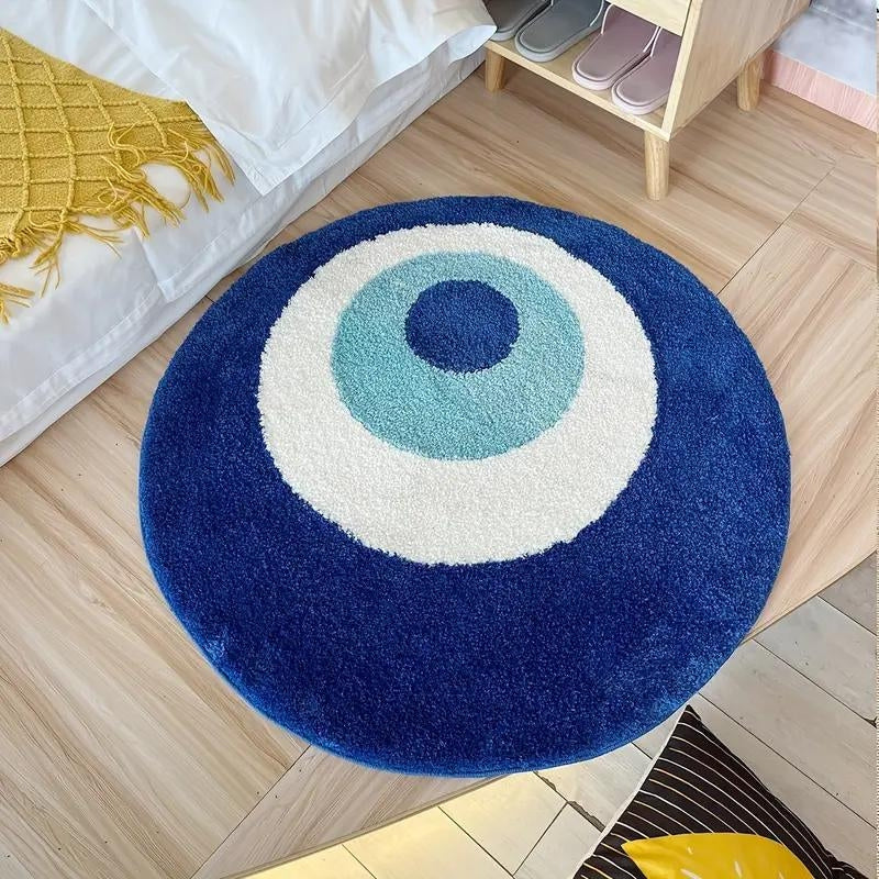 Azul Evil Eye Plush Rug