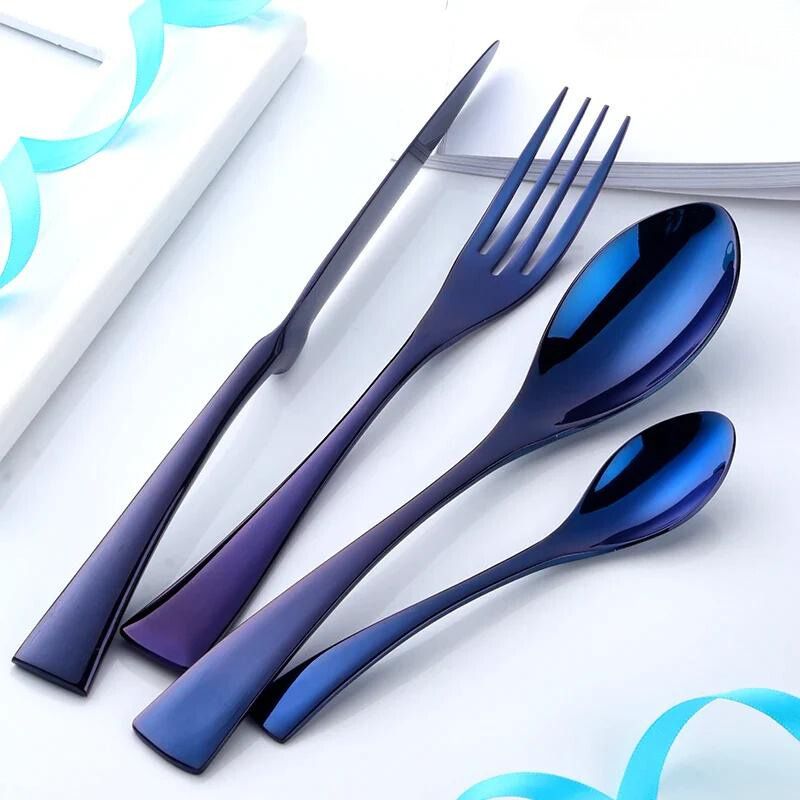 Blue Wave Flatware Set