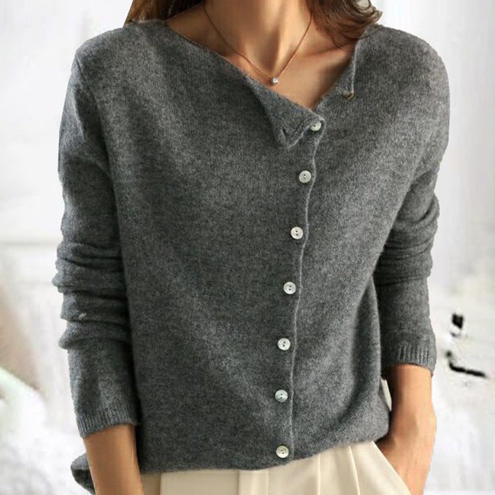 Isla™ | Button-Detail Knitted Cardigan