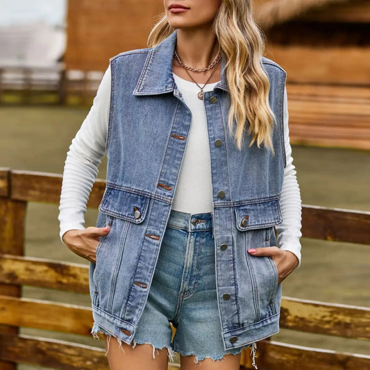 Chloe™ | Denim Vest