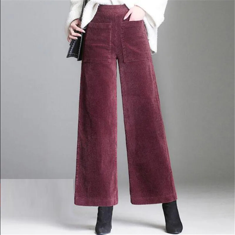 Parma Corduroy Wide-Leg Pants