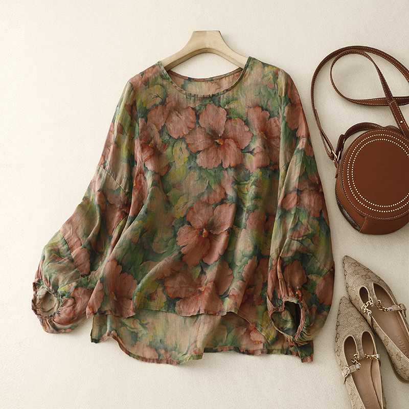 ALENA LINEN BLOUSE