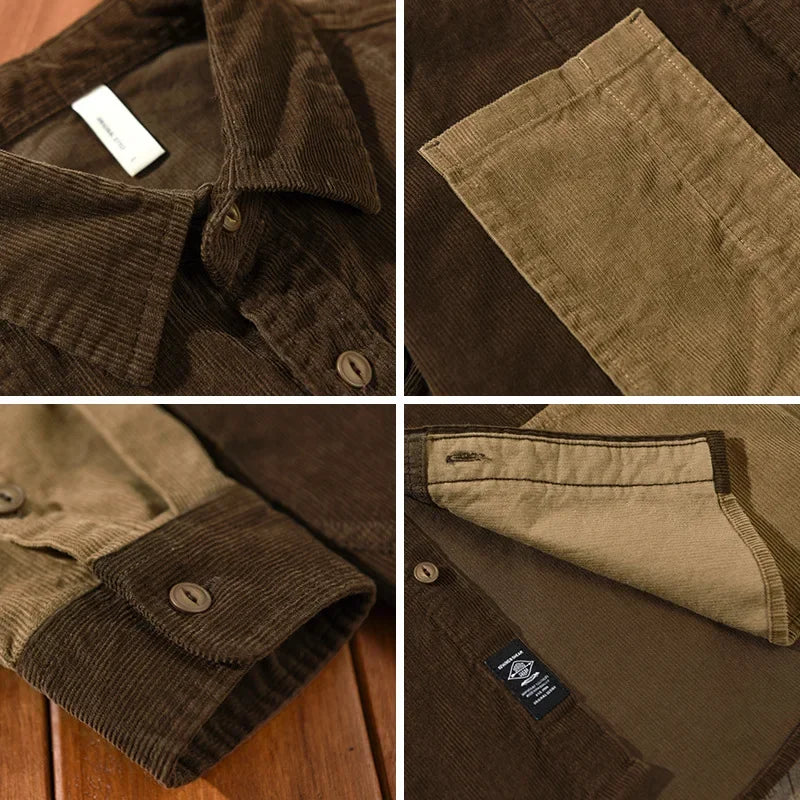 Two Tone Corduroy Jacket