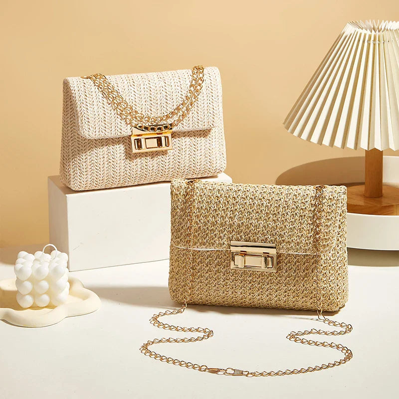 Isla Woven Chain Bag