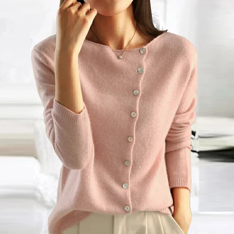 Isla™ | Button-Detail Knitted Cardigan
