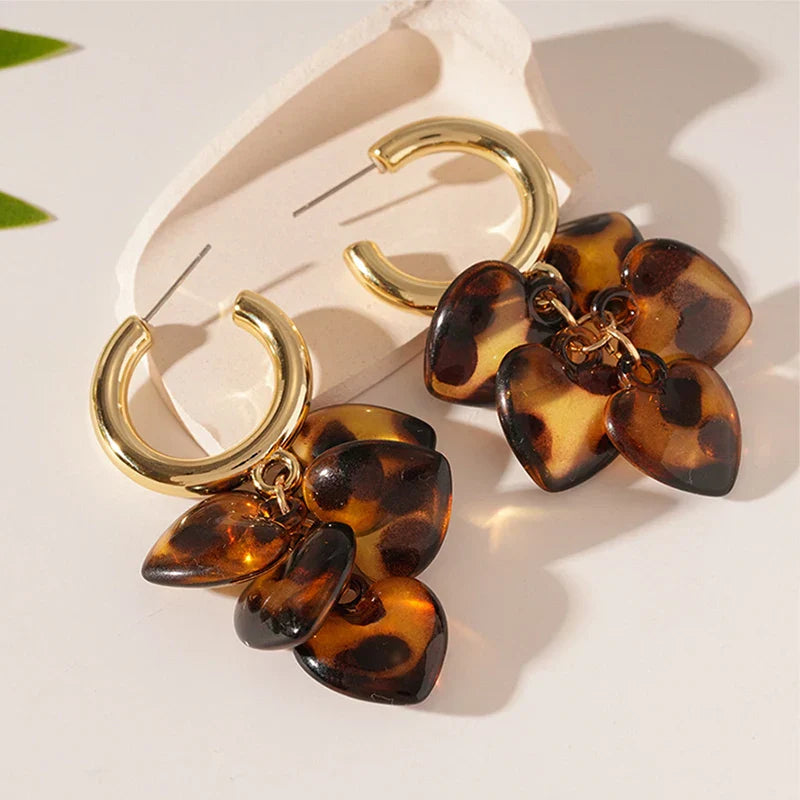 Rhea Heart Earrings