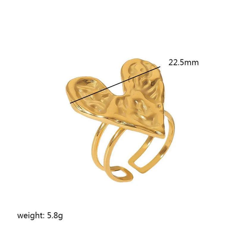 Amara Golden Heart Ring
