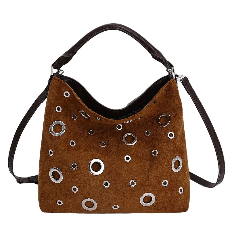 Rafaela Suede Shoulder Bag