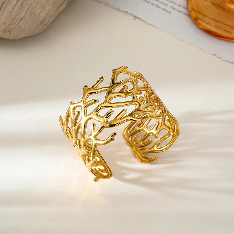 Arwen Gold Branch Cuff