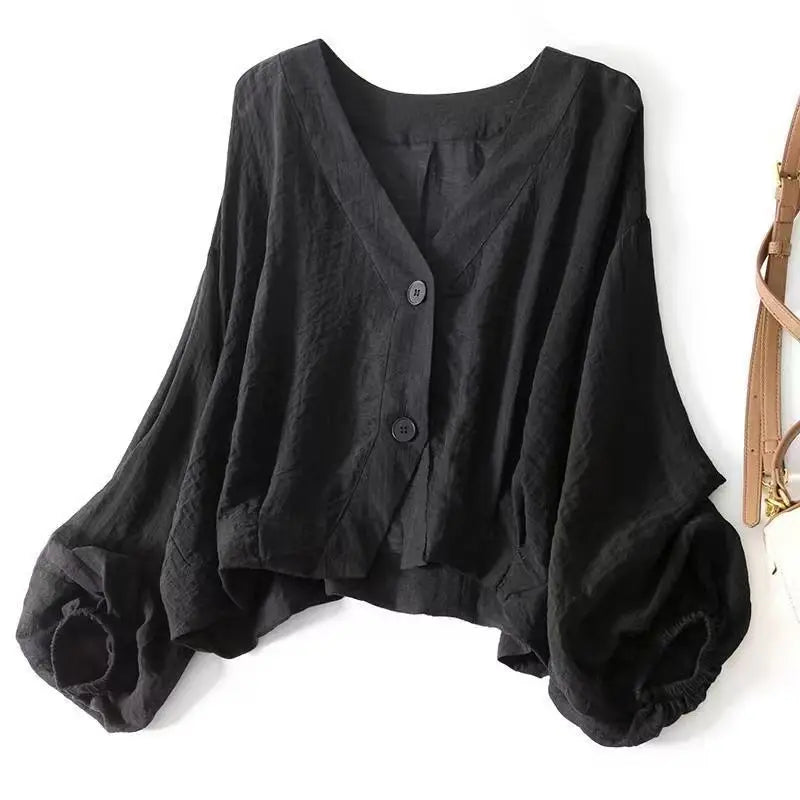 Livia Sheer Batwing Blouse