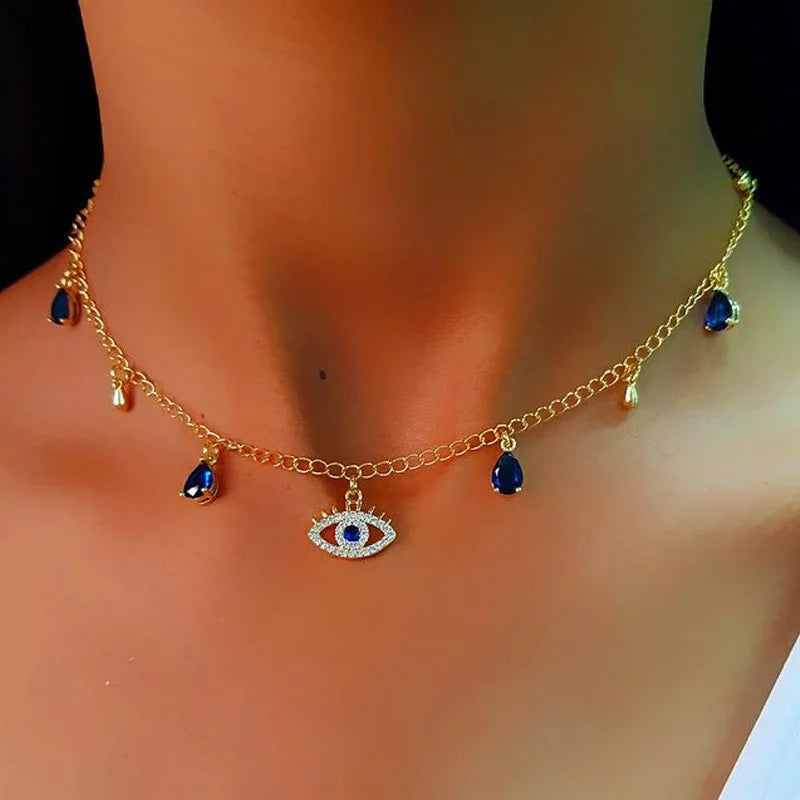 Lyra Eye Necklace