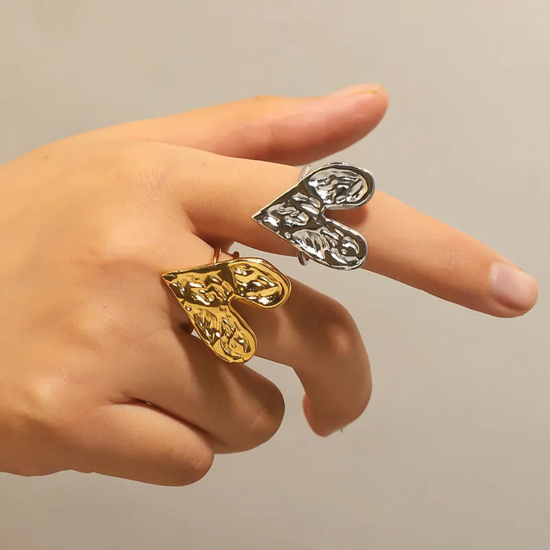 Amara Golden Heart Ring