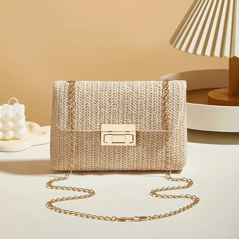 Isla Woven Chain Bag