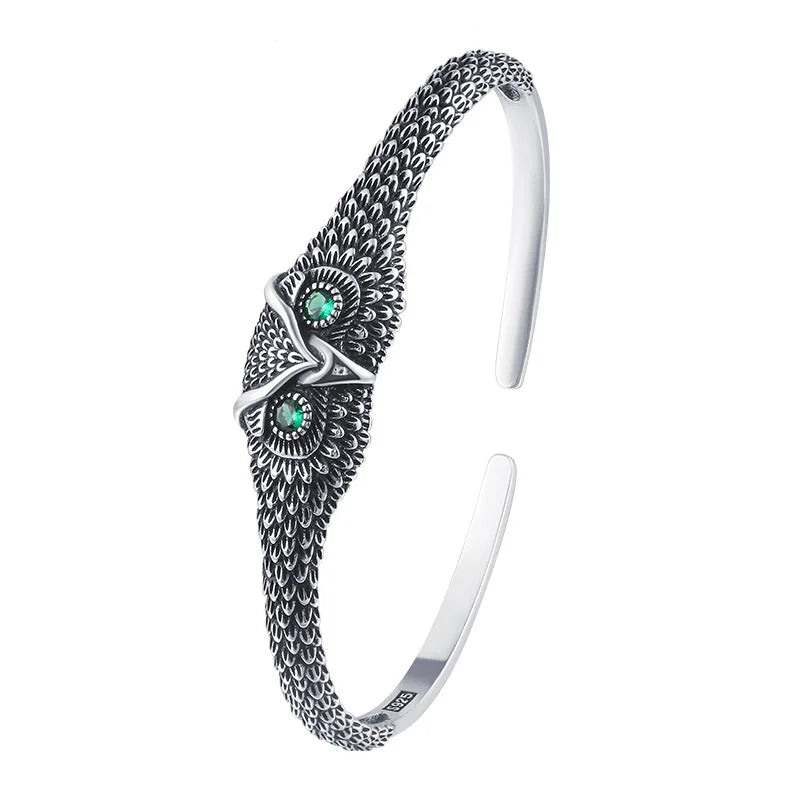 Arwen Owl Silver Bracelet