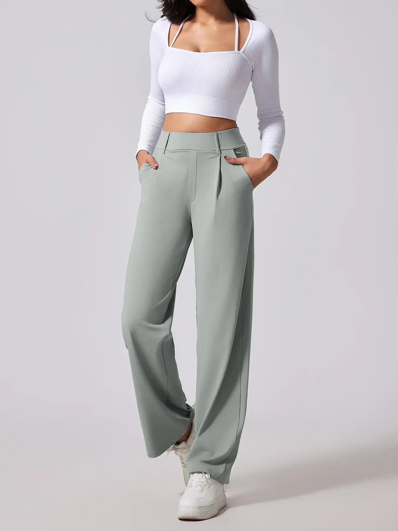 Verona High-Waist Slacks
