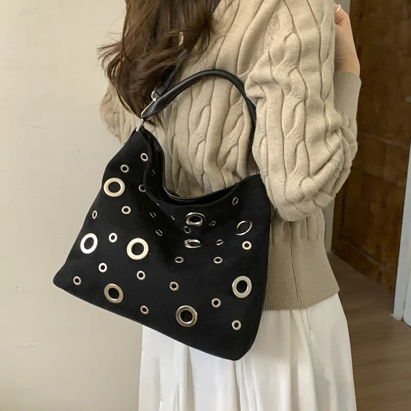 Rafaela Suede Shoulder Bag