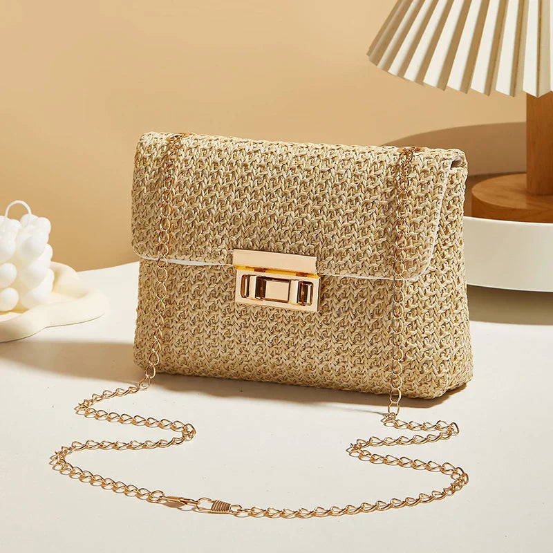 Isla Woven Chain Bag