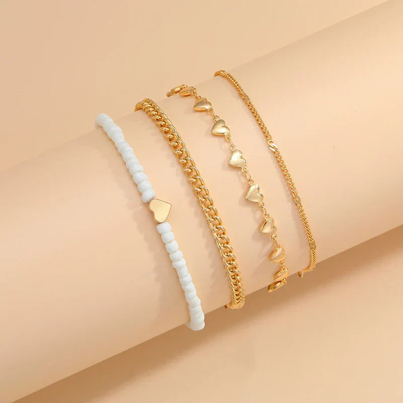 Melodie Boho Heart Anklet