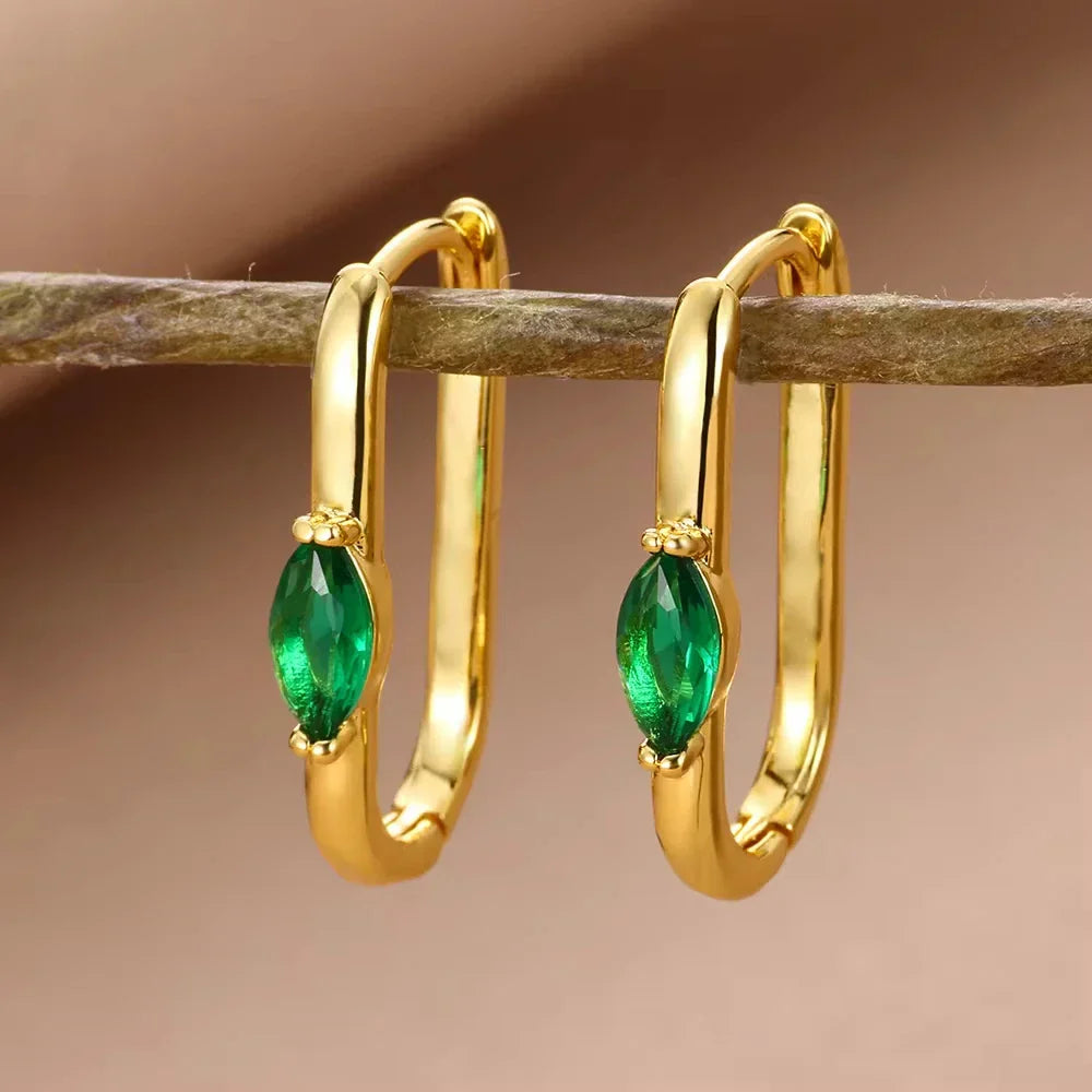 Alina Square Earrings