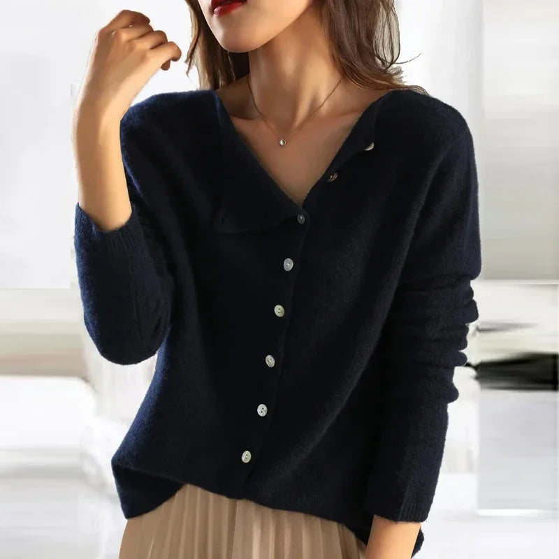 Isla™ | Button-Detail Knitted Cardigan