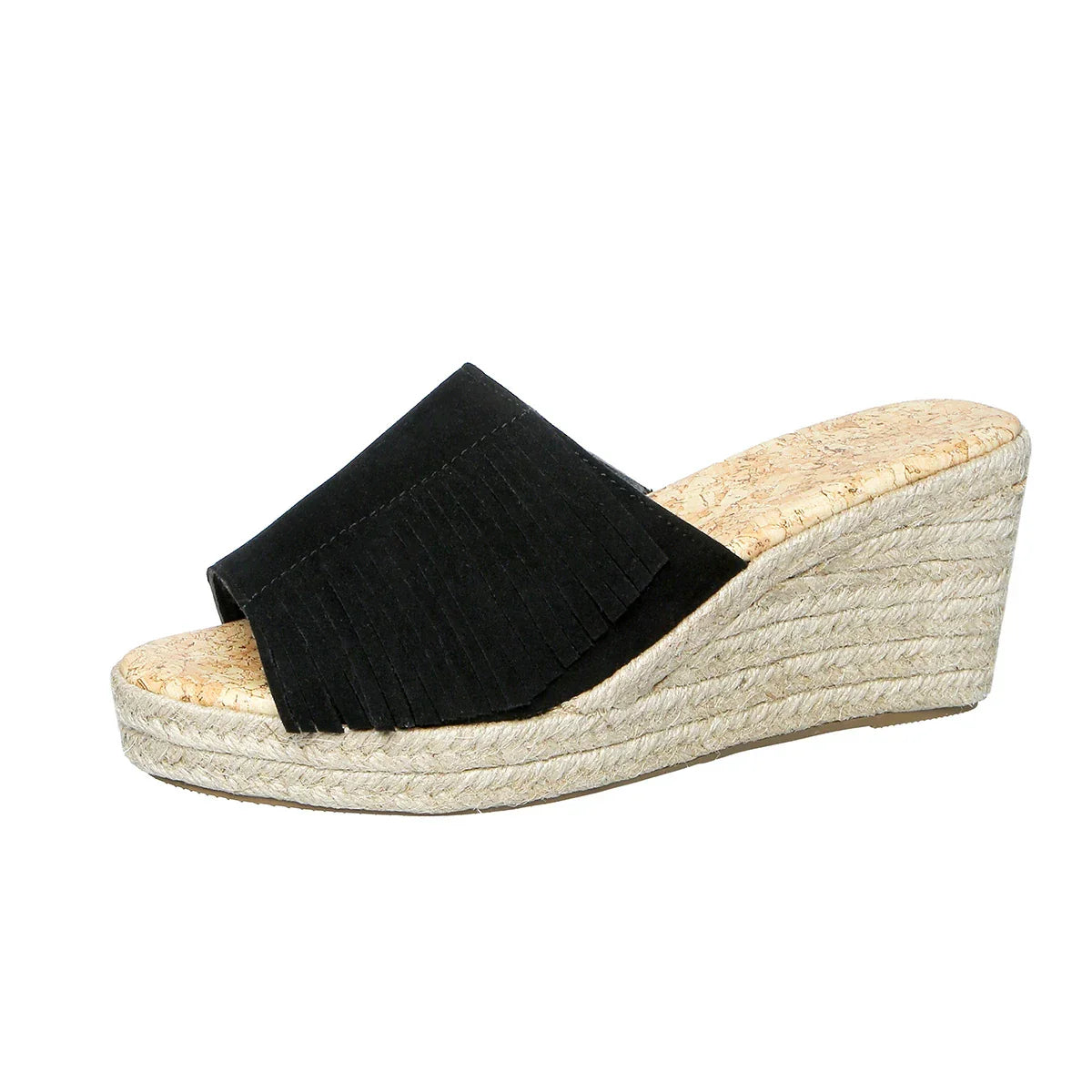 Hannah Suede Tassel Sandals