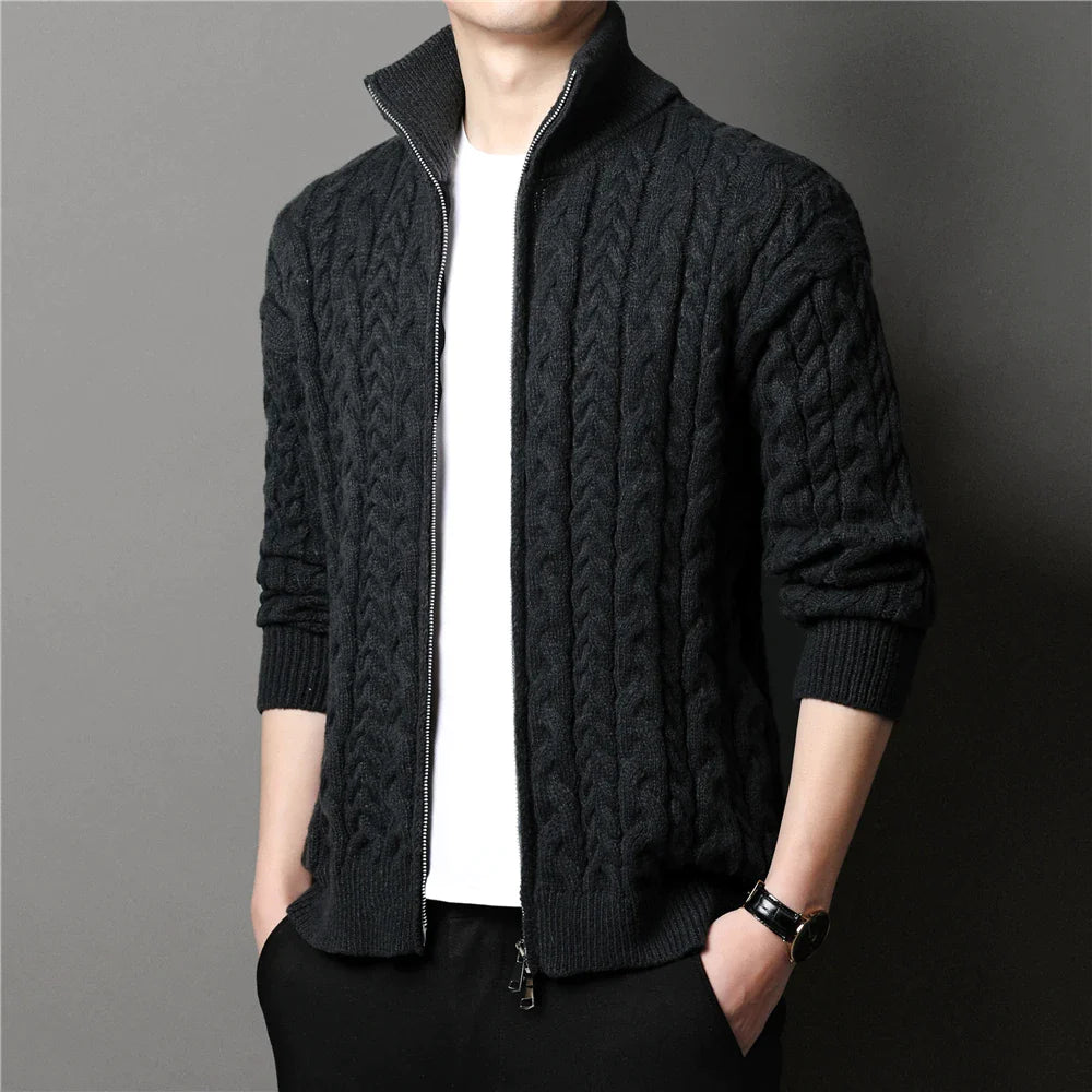 Waffle Knitted Cardigan