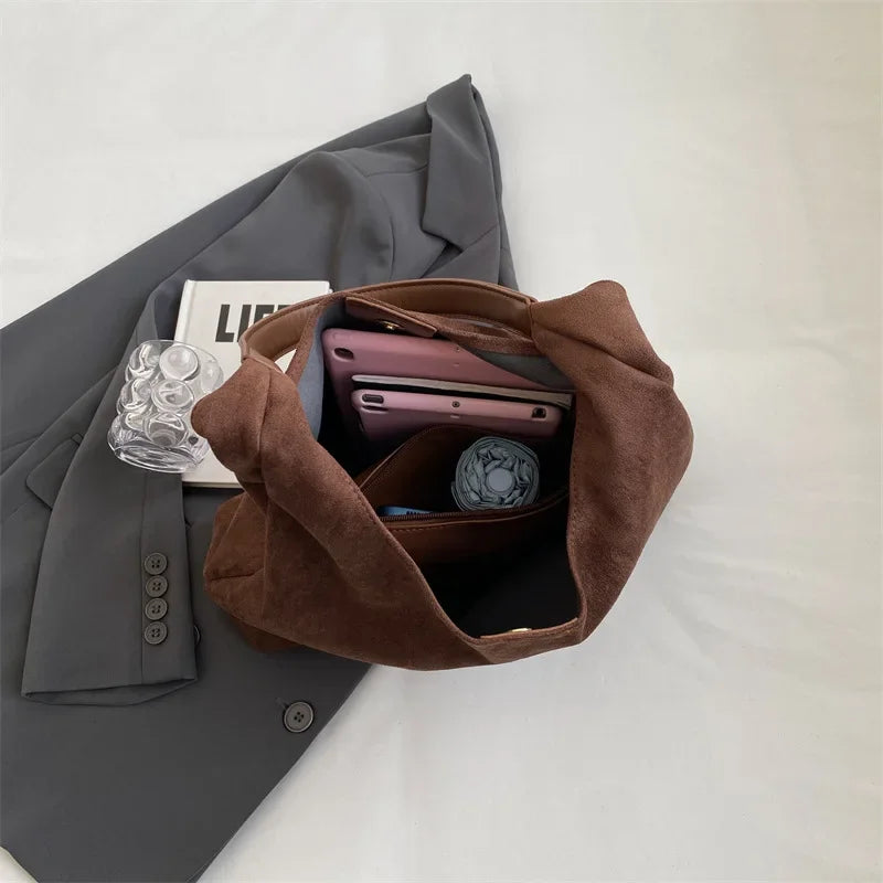 Freya Suede Shoulder Bag
