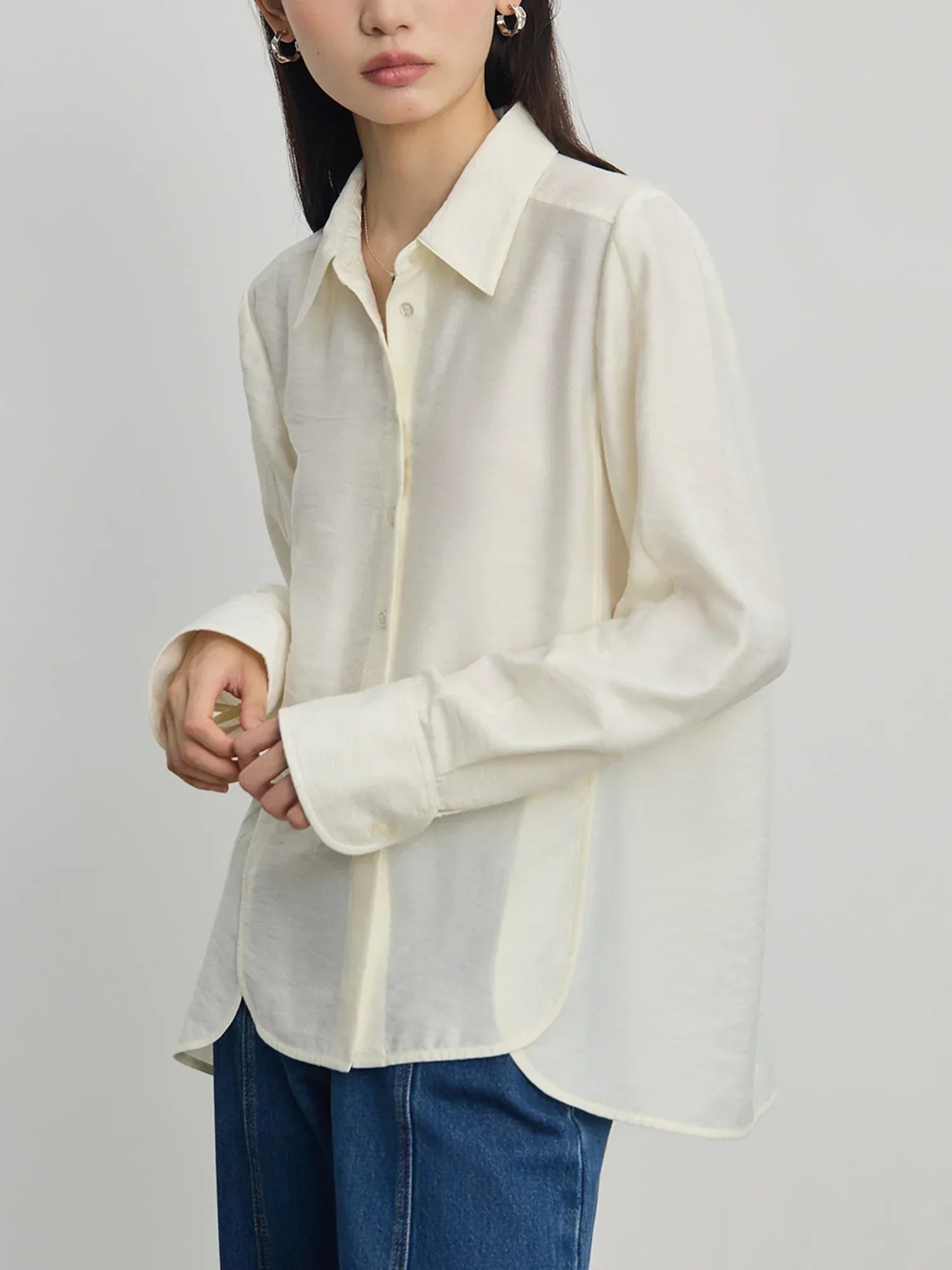 Lila Office Blouse