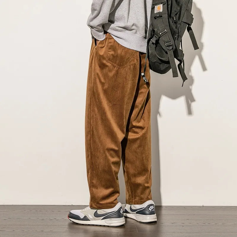 Men's Straight-leg  Corduroy Pants