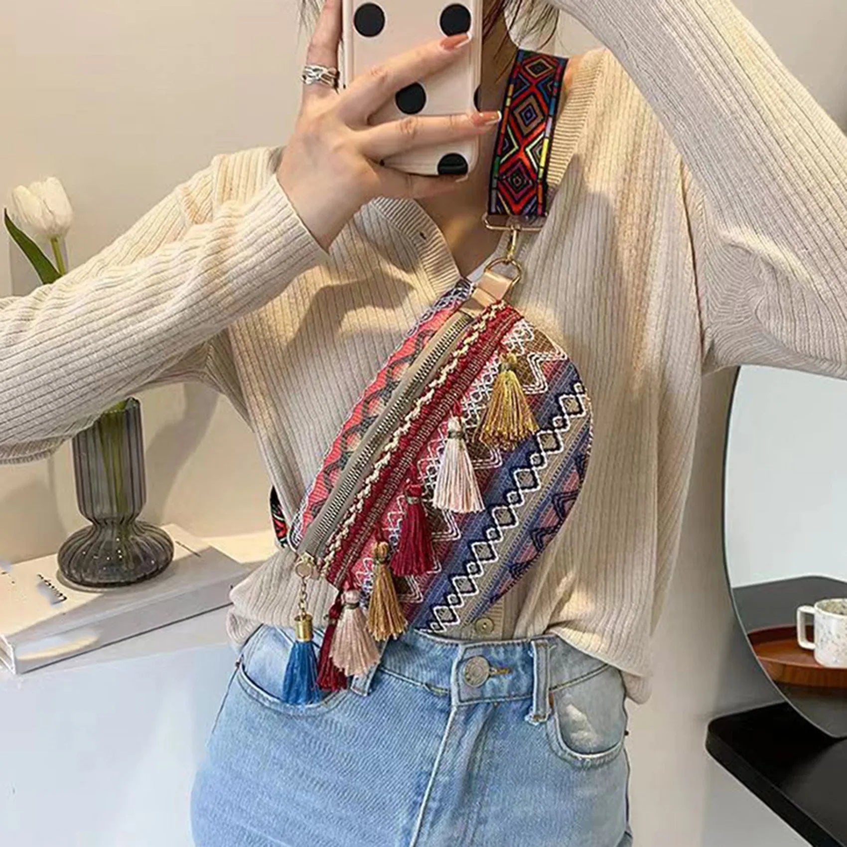 Freya Tassel Crossbody