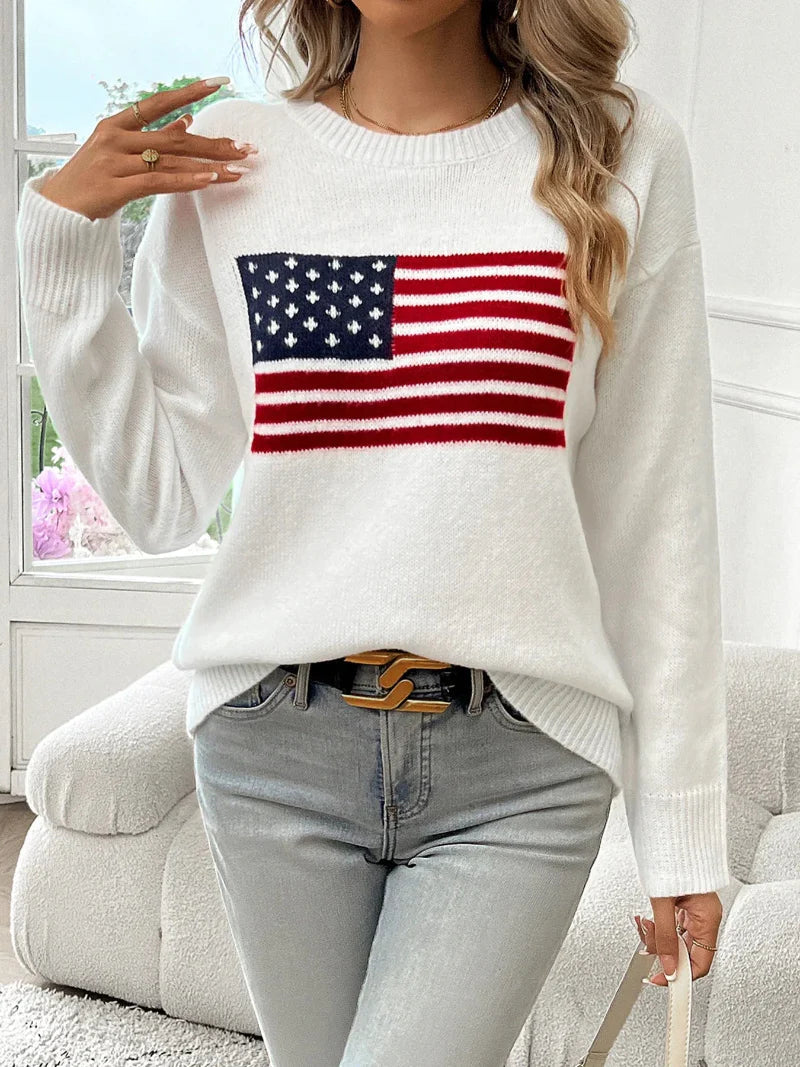 Harper Flag Graphic Pullover