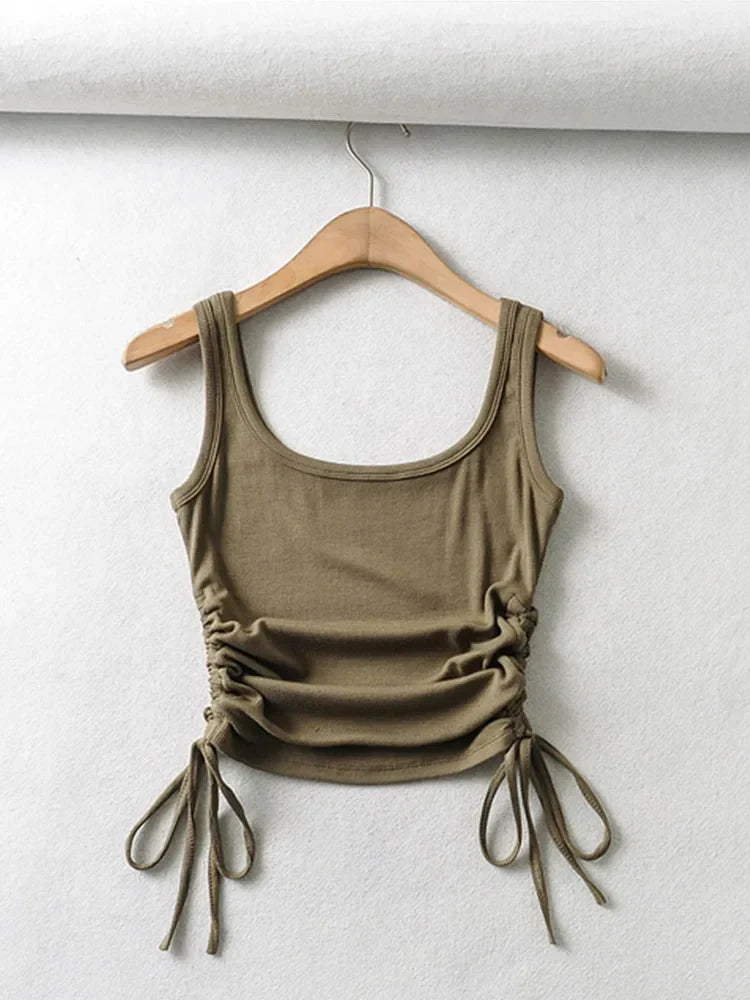 Aria Drawstring Tank