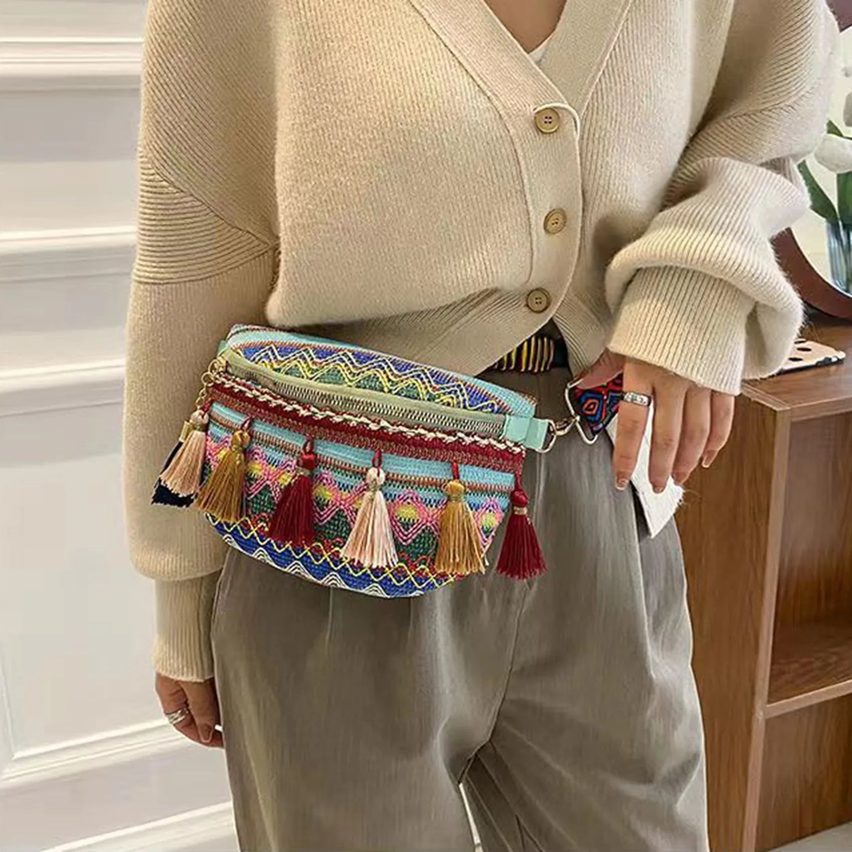 Freya Tassel Crossbody