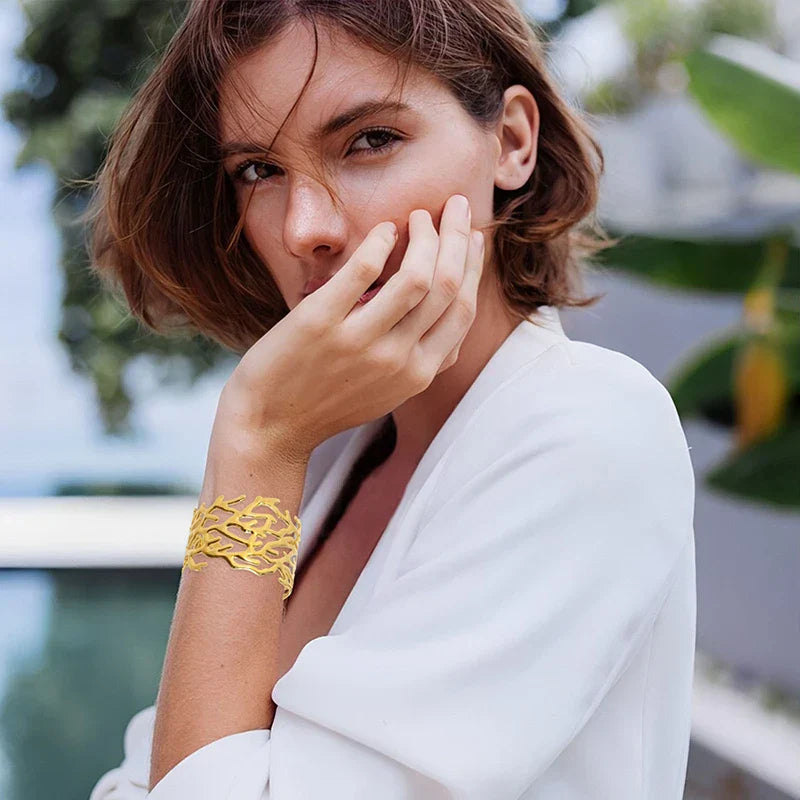Arwen Gold Branch Cuff