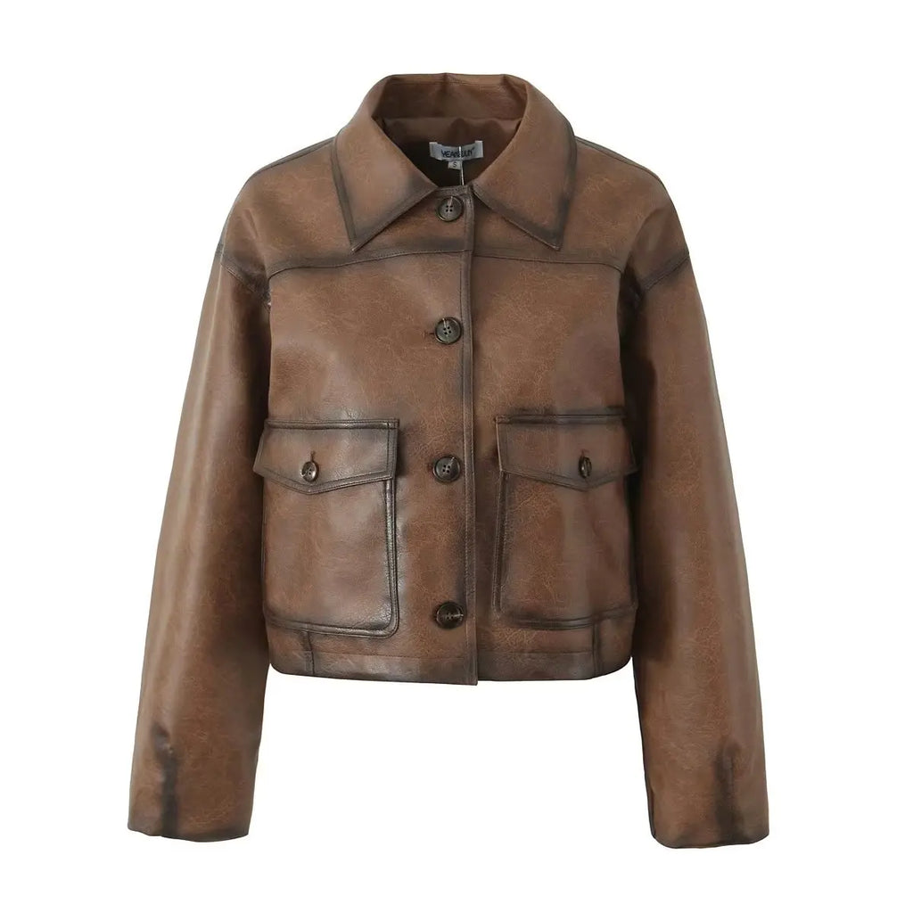 Maren Vintage Leather Jacket