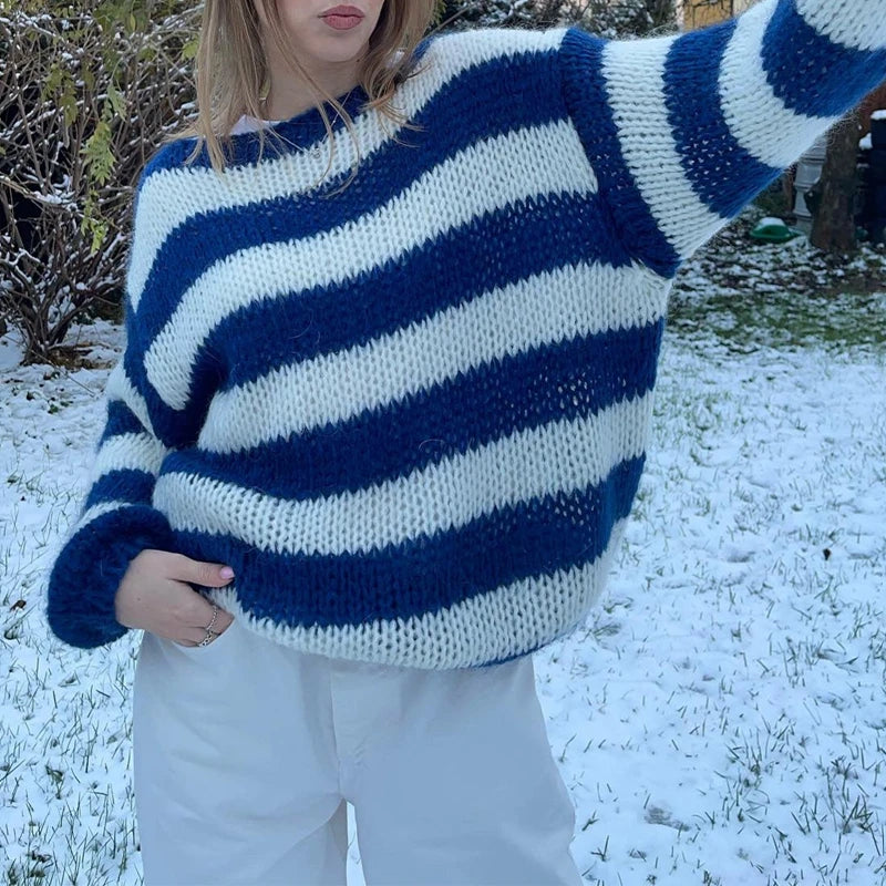 Belluno Striped Knit Sweater