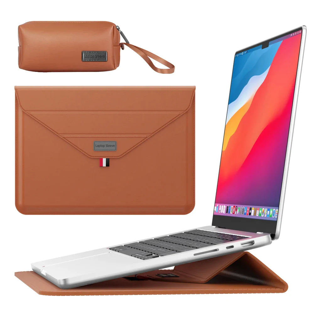 Leather Laptop Bag Set