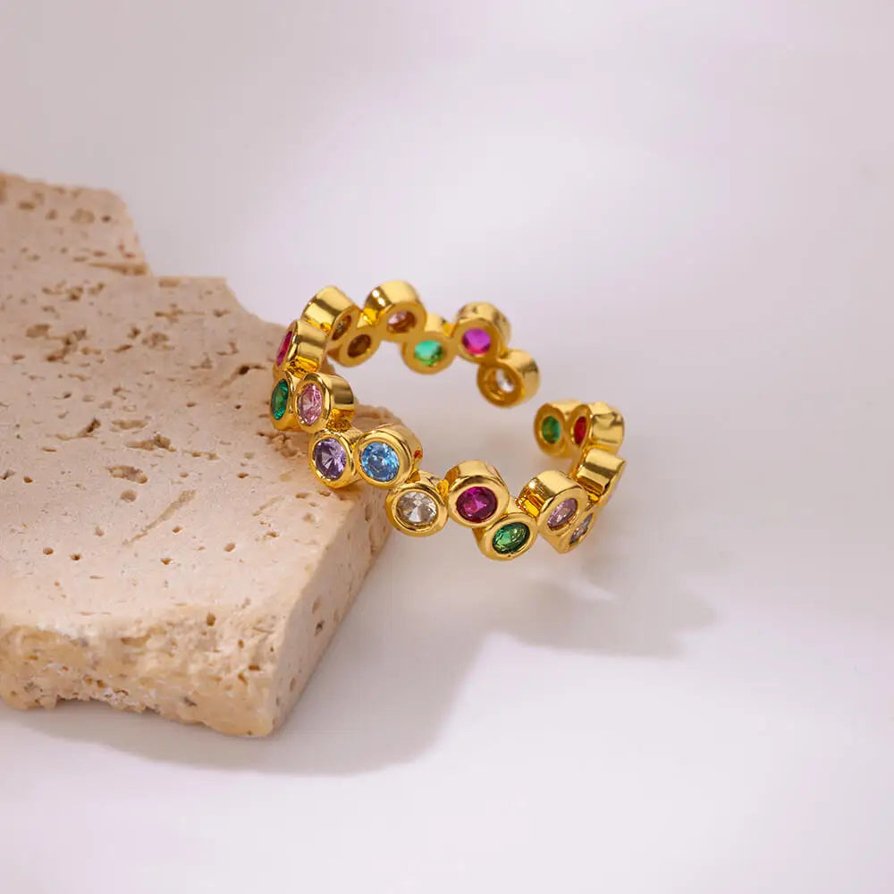 Livia Colorful Gem Ring