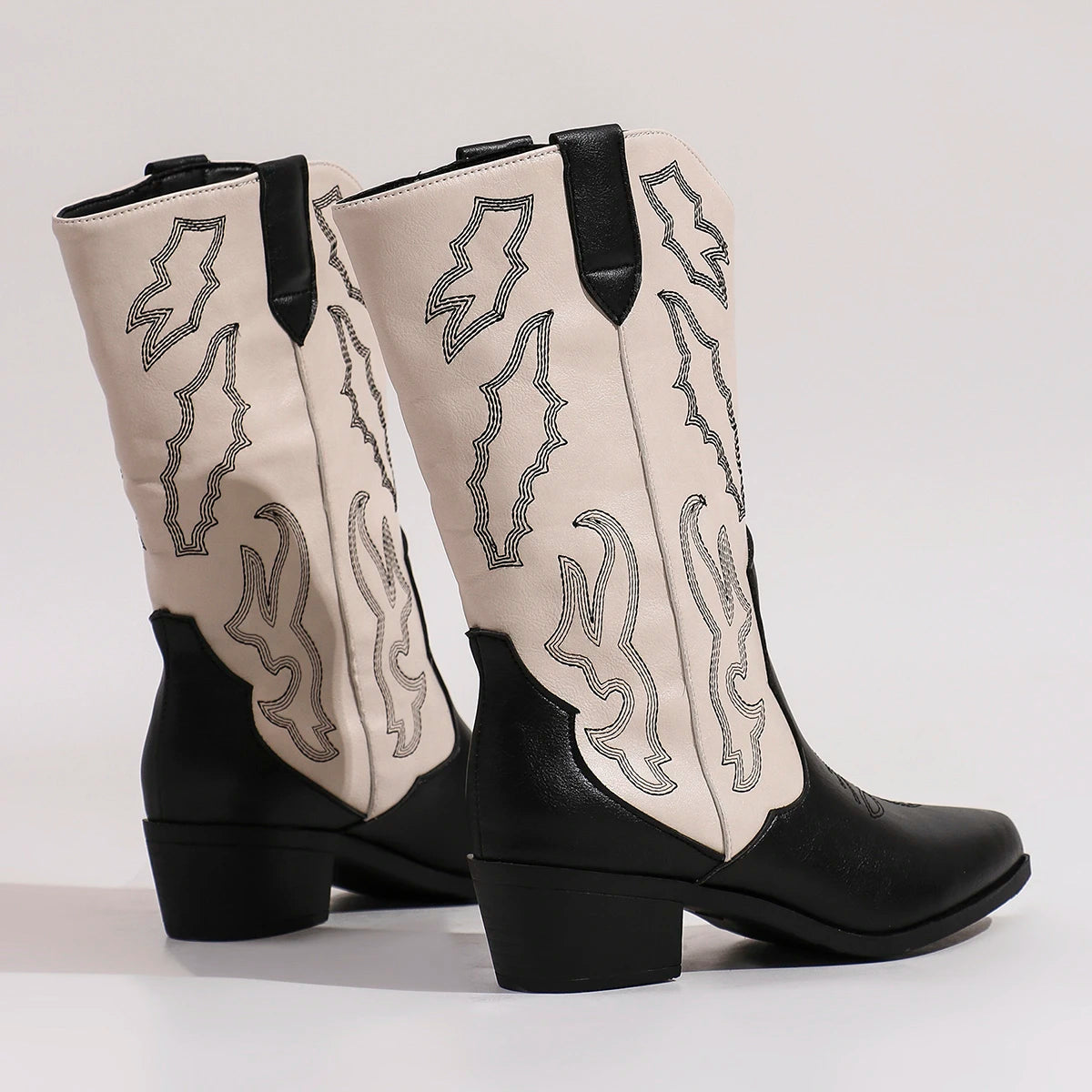 Maria™ | Embroidered Leather Boots