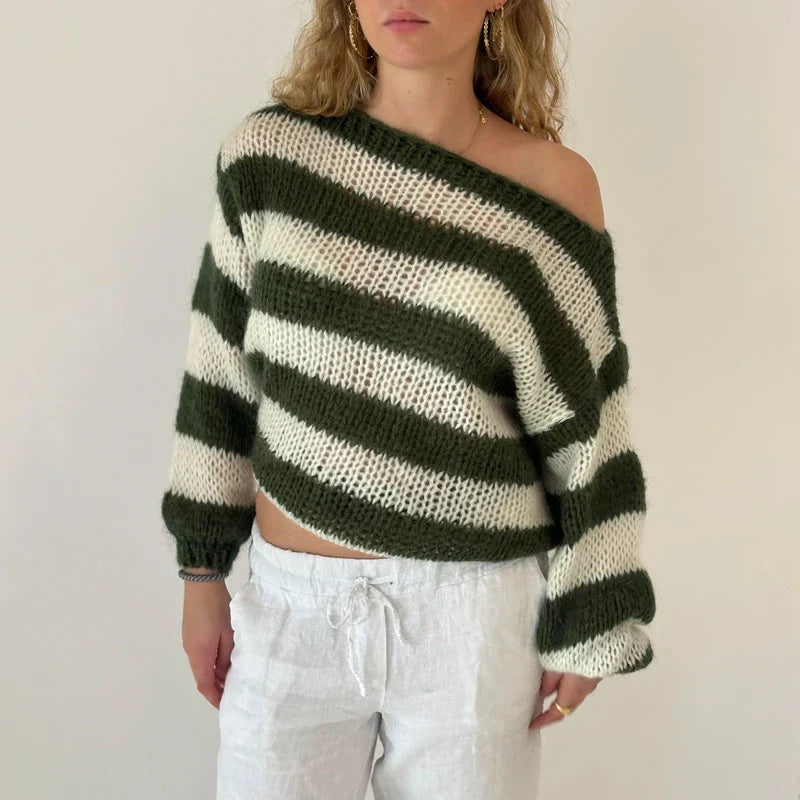 Belluno Striped Knit Sweater
