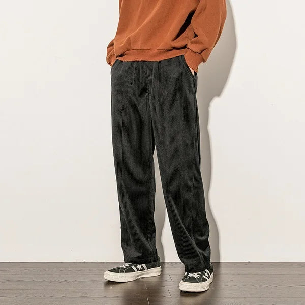 Men's Straight-leg  Corduroy Pants