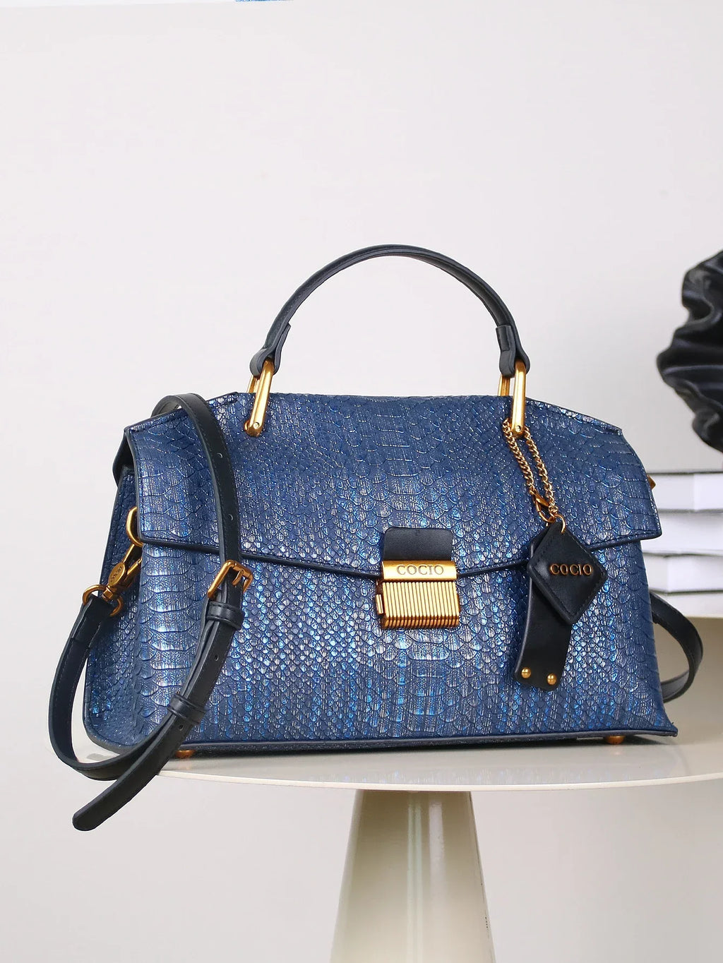 Emma™ | Snake-Textured Handbag